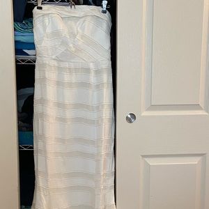 C/MEO solitude strapless midi dress